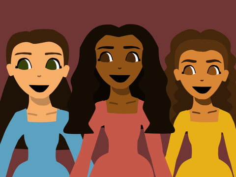 Hamilton Art Collab ~ The Schuyler Sisters