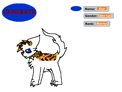 Warrior Cats: BloodClan Cat Generator