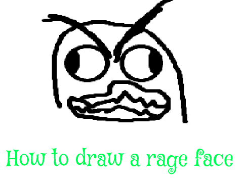 How to draw a rage face