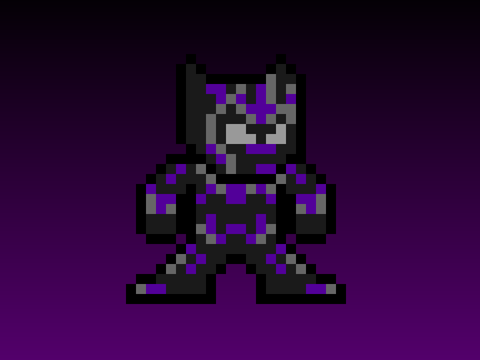 Black panther pixel art - may he rest in peace