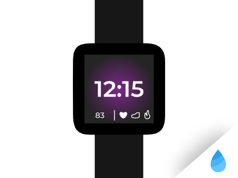 Fitbit Versa clock face