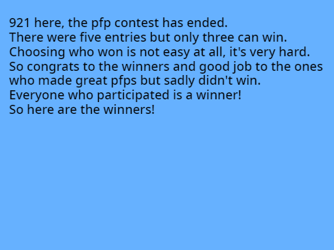 PFP contest winners