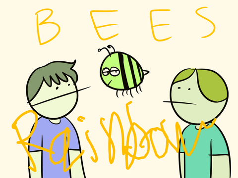 b e e s rainbow rush