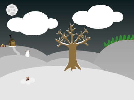 Winter Hills -- A Parallax