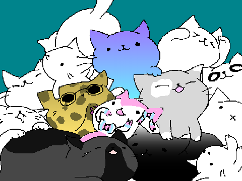 Add yourself In a cat pile! remix