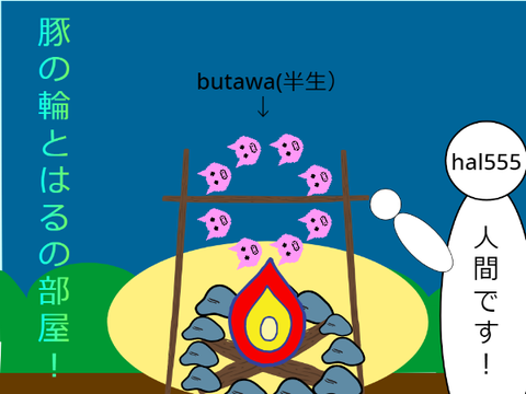 豚　の　輪　と　は　る　の　部　屋