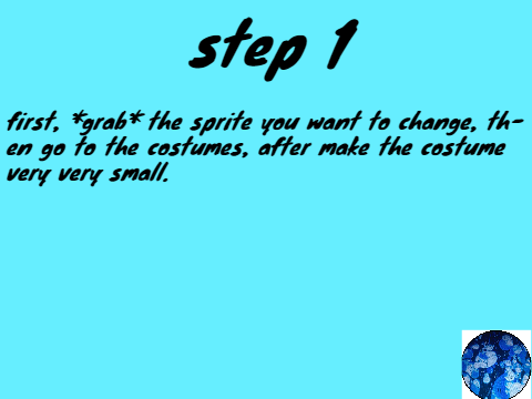 scratch hack - how to make a sprite enormously big