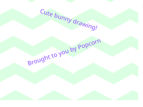 Cute bunny drawing
