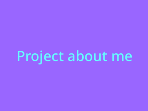 project about Me