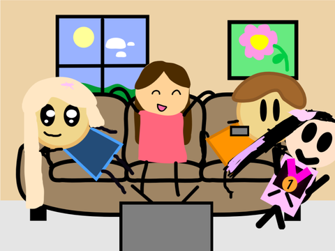 -remix-and-add-yourself watching tv!