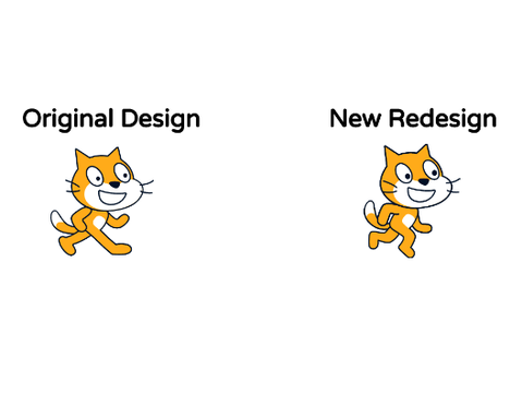 Scratch Cat Redesign Idea [UNSHADED VERSION]