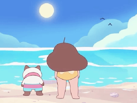 Bee and Puppycat Watch the Ocean Forever