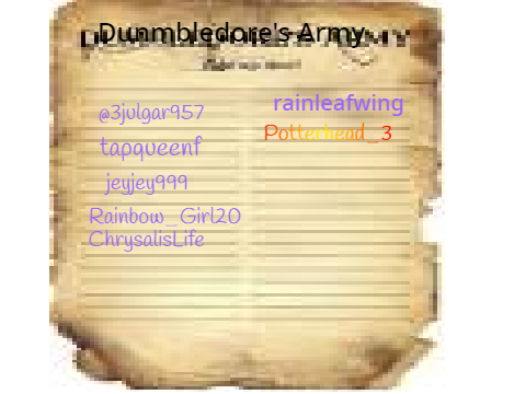 Dumbledore's Army Sign Up   remix remix