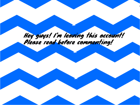 IMPORTANT! NEW ACCOUNT!