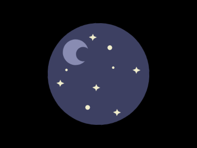 vector night sky art