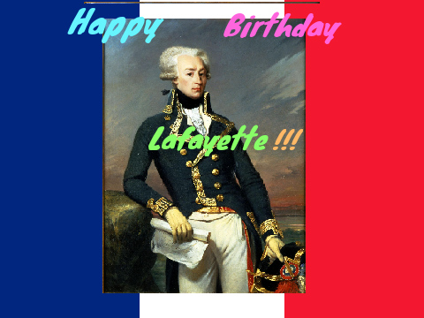 IT'S LAFAYETTE'S BIRTHDAY!!!!!!! 