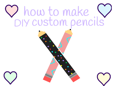 how to make diy custom pencils