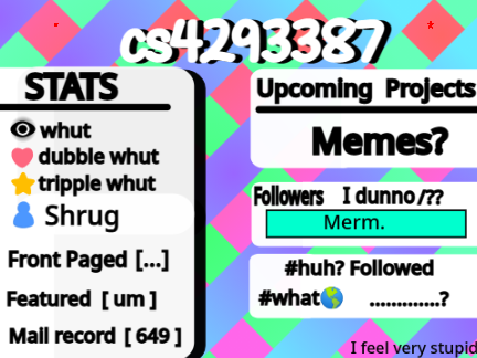 My Stats || cs4293387