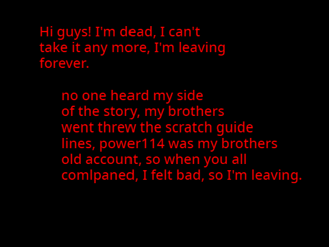 I'm leaving scratch. (for real guys.)