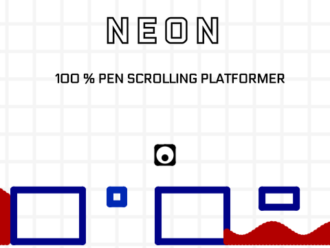 NⲈON || 100% PEN SCROLLING PLATFORMER | ENTRY