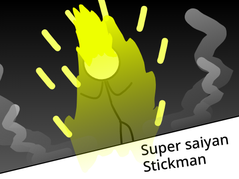 Super saiyan Stickman (Another entry)