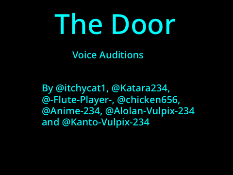 The Door Voice Auditions