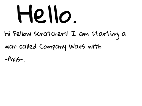 Company Wars SIGN-UPS