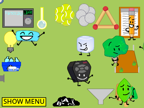 BFB Contestant Generating Game, but without sound