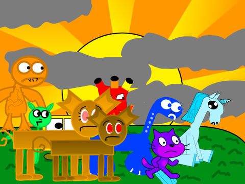 Summer Sundown w/ Me, Dinky, and Dinka