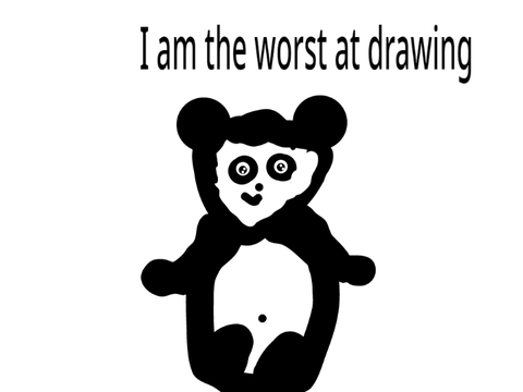 Panda drawing?? (im real bad)