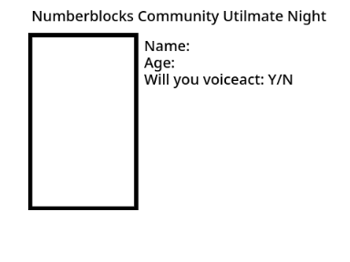 Numberblocks Community Utilmate Night Signups
