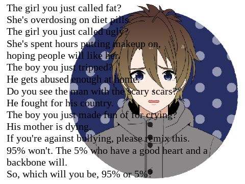 I Don't Support Bullying. What About You?