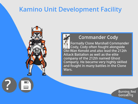 Star Wars Clone Customiser Make your Pixel Art Clone Trooper! (Backup)