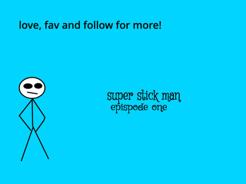 super stick man vs a brick.