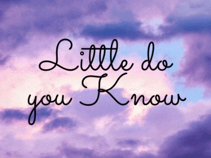 Little do you Know - Cover