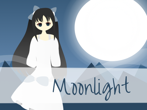 Moonlight || anime art + parallax