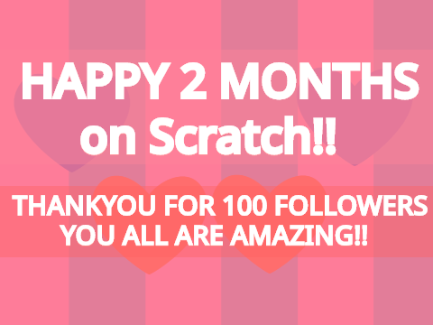Thankyou for 100 followers!