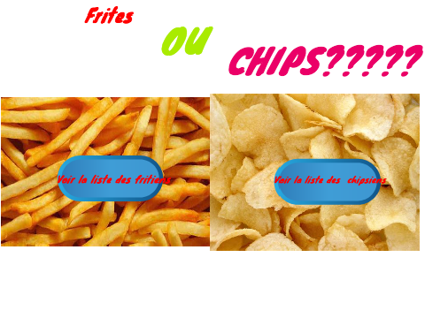 Le pire dilemme : frites ou chips???