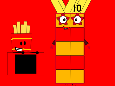Do Fries As a Numberblock