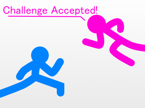 Pink Stick Guy Accepts Challenge! (animation test)