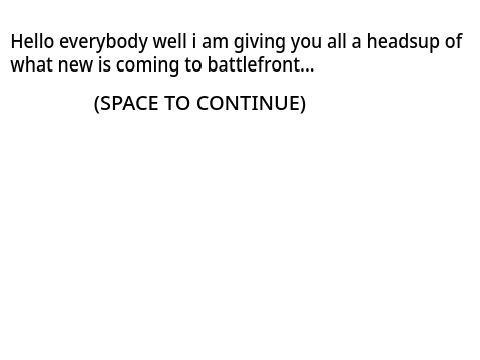 new things i am adding to battlfront