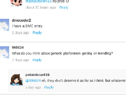 What People think about Generic Platformer Getting on Trending
