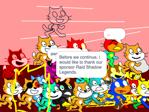 Add youself as Scratch Cat running from THE Devil Cat! remix remix remix remix