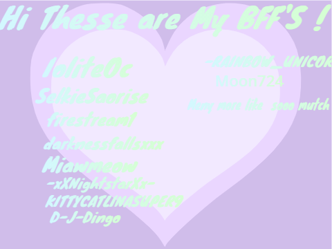 ✧ My Fav. People ✧ Not in order!