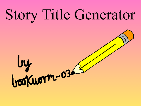 Story Title Generator