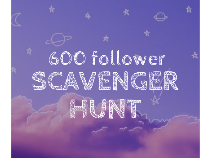 600 follower scavenger hunt ☃