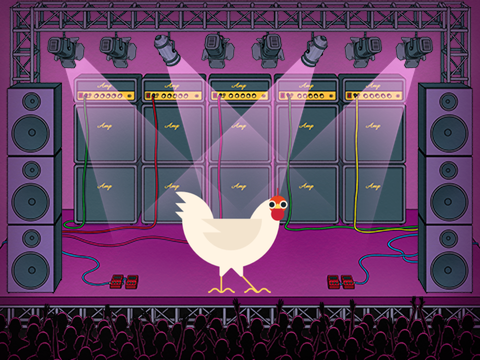 Dancing chicken
