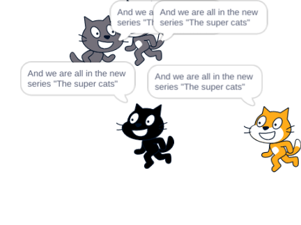 Tegan, Shera, Scratch, and Obsidian