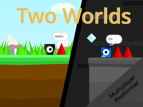☁ Two Worlds || A Multiplayer Platformer                    #games #all #art #scrolling