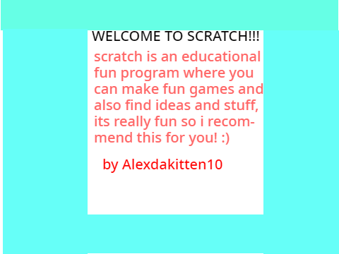my first creation